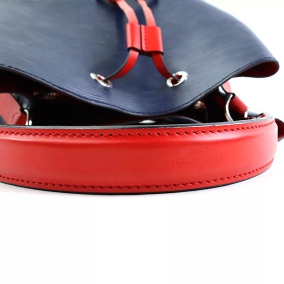 Auth LOUIS VUITTON Epi Neo Noe Handbag Shoulder Bag Navy/Red Epi Leather - Picture 6 of 16